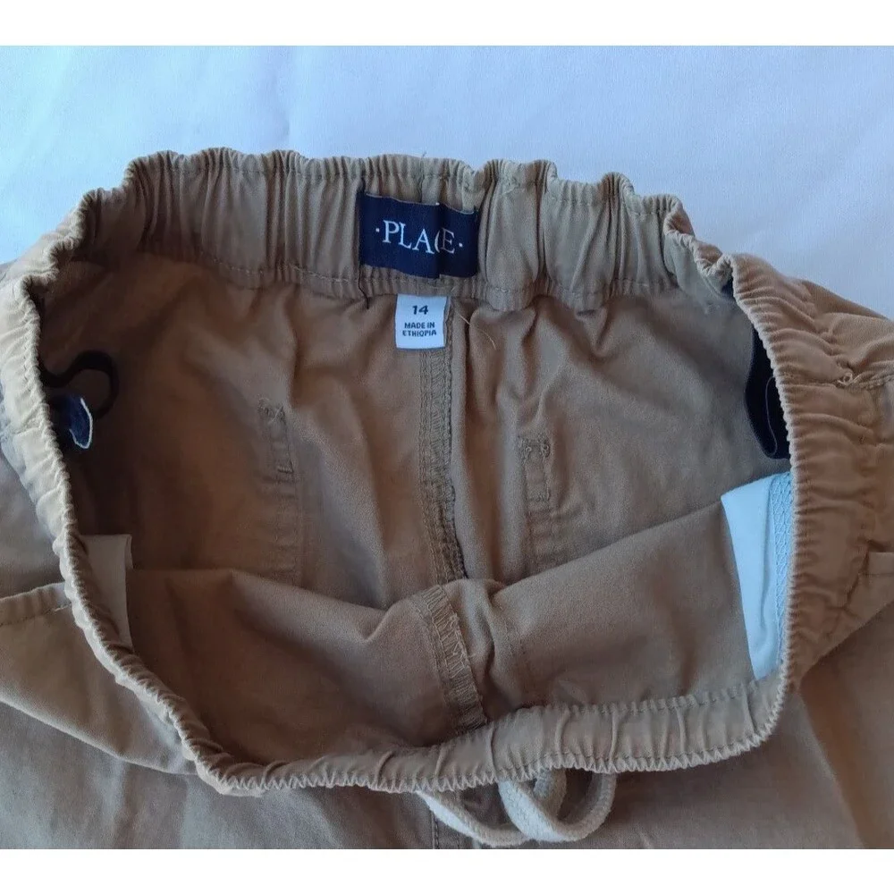 The Children place Boys pull on jogger tan size 14